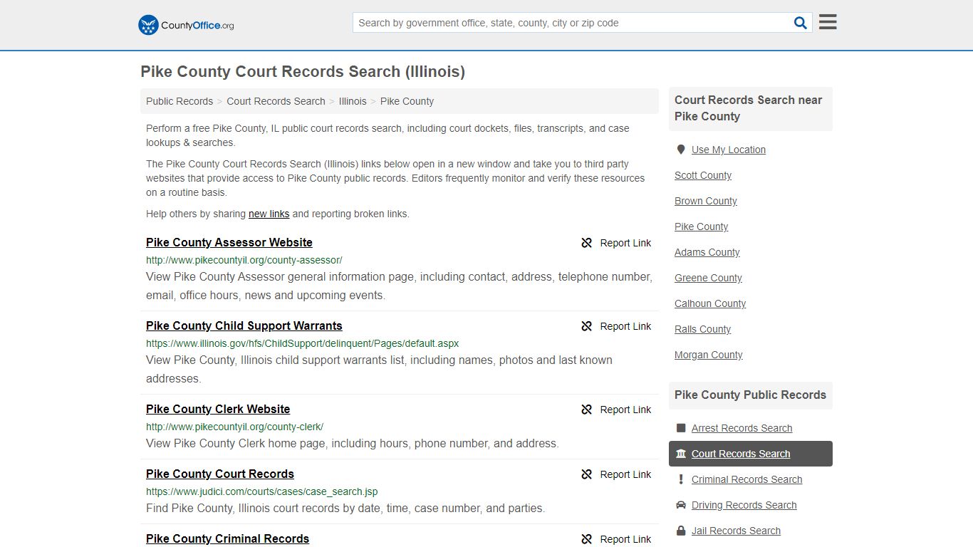 Court Records Search - Pike County, IL (Adoptions ...