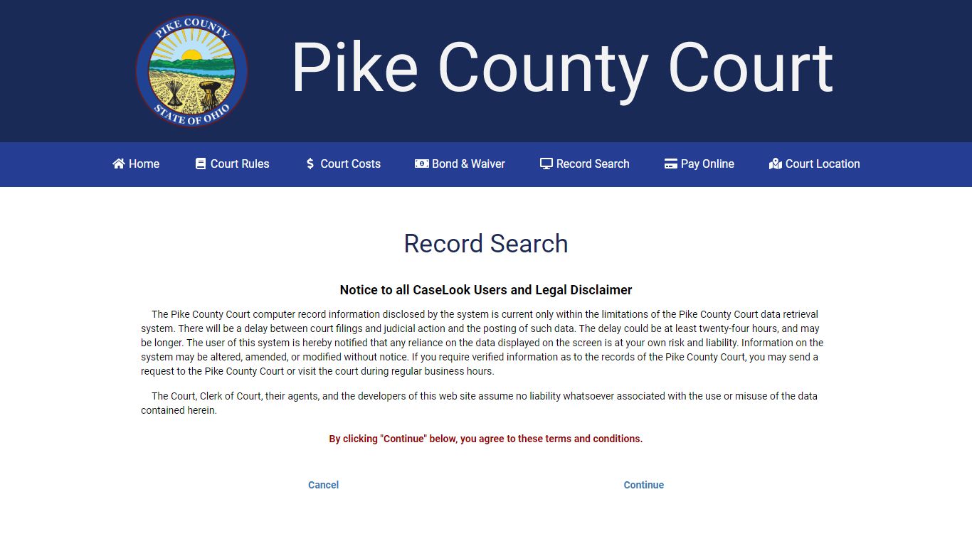 Pike County Court - Record Search